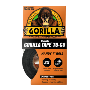 Gorilla Black Gorilla Tape To-Go - 1"x30' (6100109)