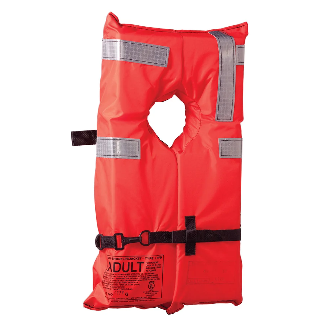 Kent Type-1 Adult Universal Collar Style Life Jacket (100100-200-004-12)
