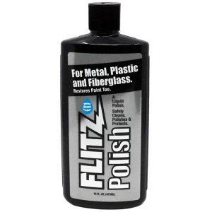 Flitz Liquid Polish for Metal, Fiberglass, Plastic and Paint -16oz (LQ04506)