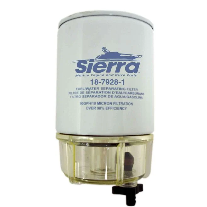Sierra Fuel/Water Separator Filter with Clear Bowl - 10 Micron (18-7928-1)