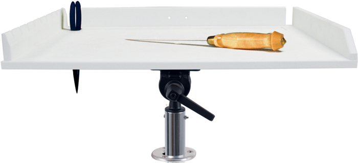 Taco 32in Adjustable Poly Filet Table w/ Mount - P01-2132W