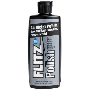 Flitz Liquid Polish for Metal, Fiberglass, Plastic and Paint - 3.4oz (LQ04535)