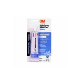 3M White 5200 Adhesive Polyurethane Sealant, 3oz Tube - 05203