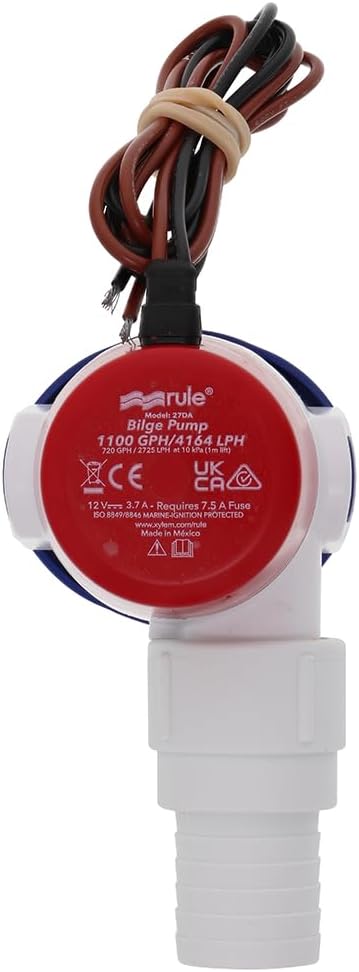Rule Non-Automatic1100GPH Bilge Pump - 12V (27DA) - Image 3