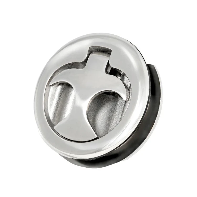 Whitecap® S-226WC - 3" O.D. White Nylon/Chrome Plated Zamac Locking T Handle Hatch Latch Mpn S 226wc