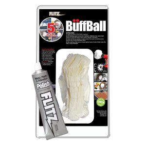 Flitz Large 5in Buff Ball with Tube of Polish (PB101-50)