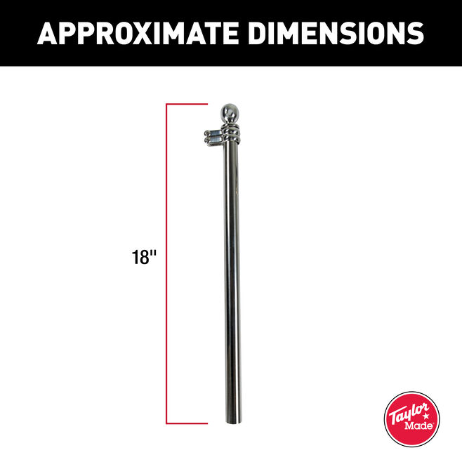 Taylor Made Stainless Steel Flag Pole - 18" (902) - Image 2