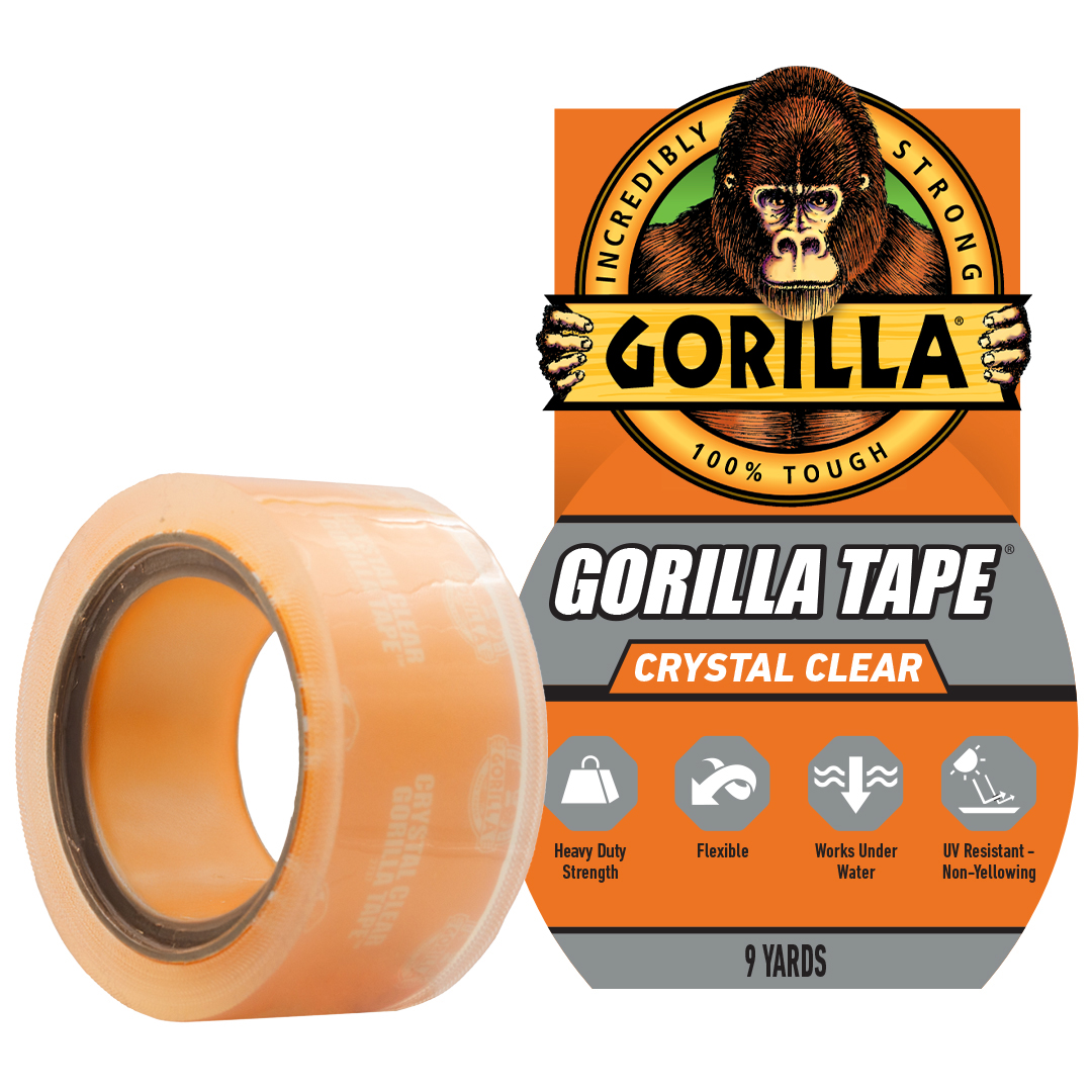 Gorilla Clear Tape - 1.88"x9yd (6027002)