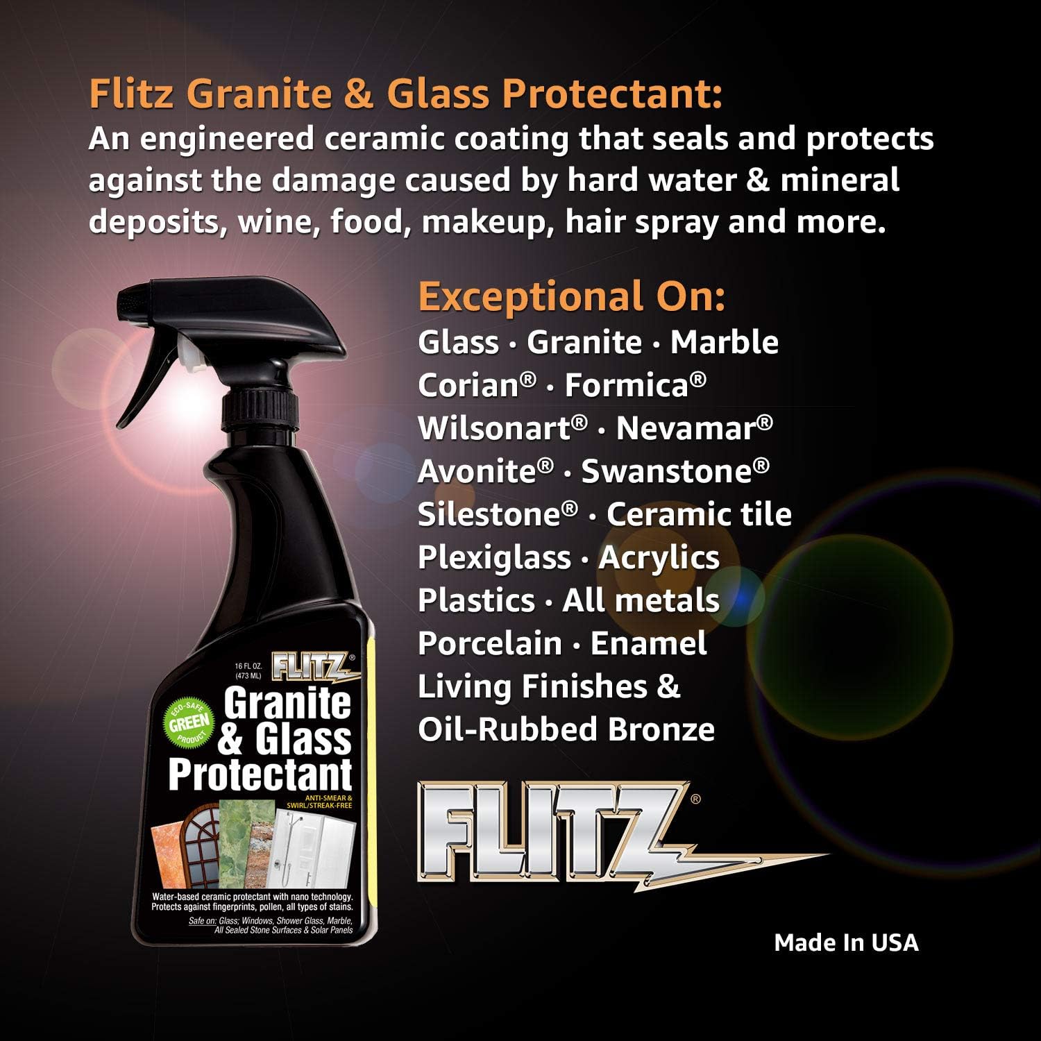 Flitz Granite and Glass Protectant - 16oz (GRX22806) - Image 2