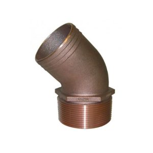 Groco  1-1/2 45Deg Pipe To Hose Fttng PTHD-1500