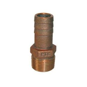 Groco 1.5in Bronze Hex Pipe Nipple - 1500