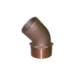 Groco  3/4 45Deg Pipe To Hose Fitting PTHD-750