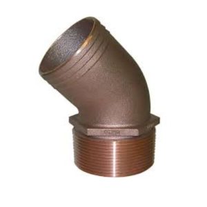Groco  3in 45Deg Pipe To Hose Fitting PTHD-3000