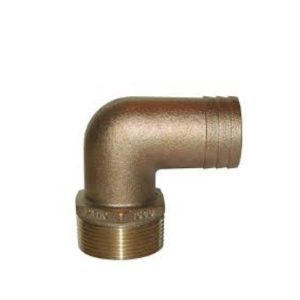 Groco  3in 90Deg Bronze Hose Fitting PTHC-3000