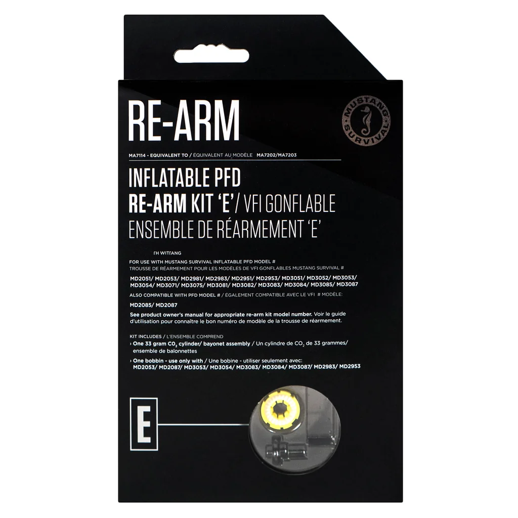 Mustang Survival Re-Arm Kit E - 33g Auto/Manual with Bayonet (MA7114)