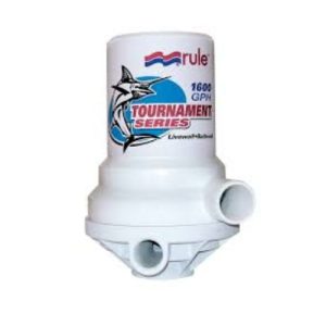 Rule Tournament Series Dual Port Livewell Pump, 1600gph ? 209FDP