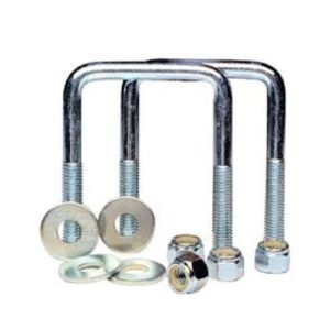 Tie Down 1/2 in.-13 2-1/8 in. 4 in. Zinc Plated Square U-Bolt Kit - 86204