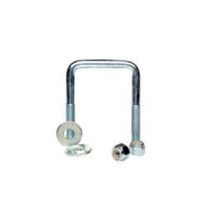 Tie Down 3/8 in.-16 4-1/8 in. 3 in. Zinc Plated Square U-Bolt Kit - 86211