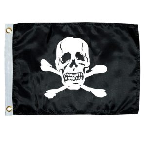 Taylor Made Jolly Roger Flag - 12"x18" (1818)