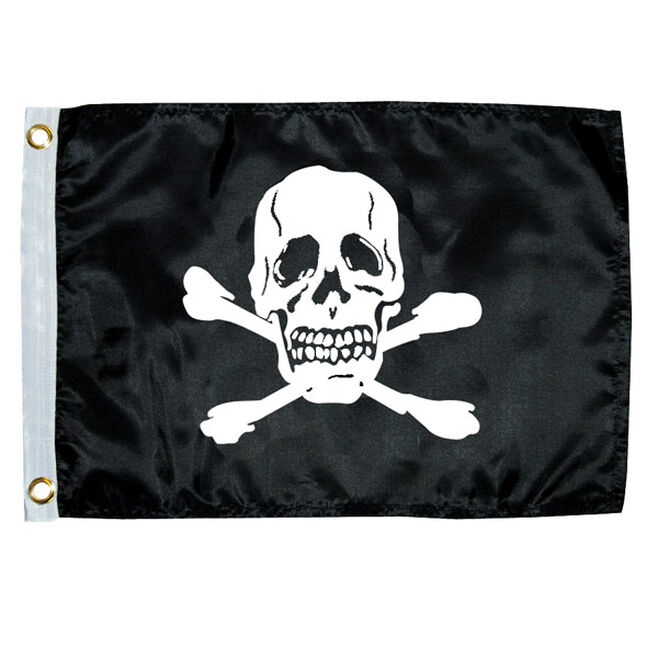 Taylor Made Jolly Roger Flag - 12"x18" (1818)