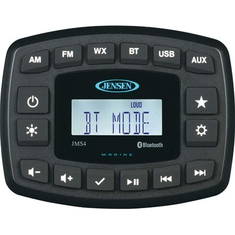 Jensen Compact Waterproof Stereo Am/Fm/USB/Bluetooth (JMS4RTL)