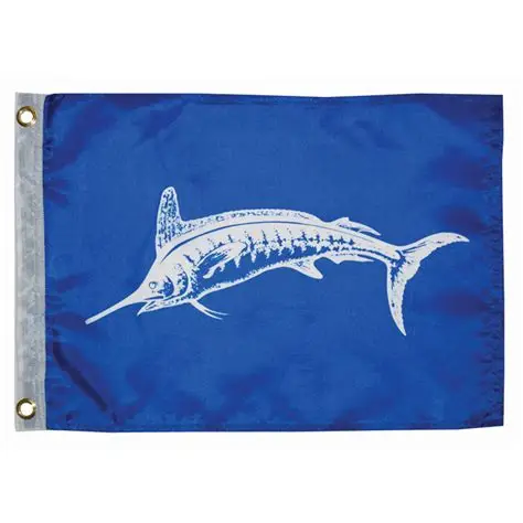 Taylor Made White Marlin Flag - 12"x18" (3018)