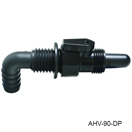 TH Marine 3/4in - 90ø Aerator Head w/Valve - AHV-90-DP