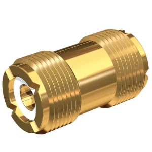 Shakespeare Gold Barrel Connector for PL-259 Ended Cables (PL-258-G)