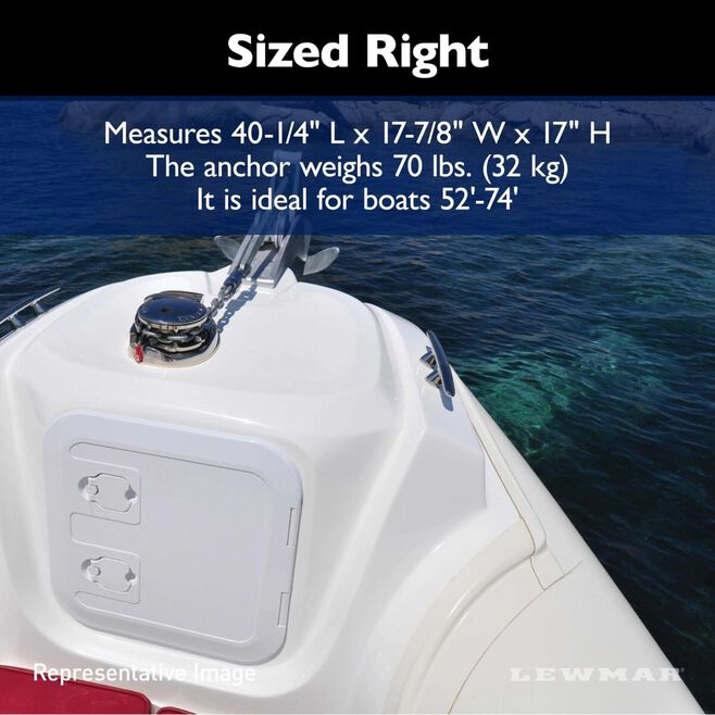 Lewmar DTX Stainless Steel Anchor - 70lb (0057232) - Image 5