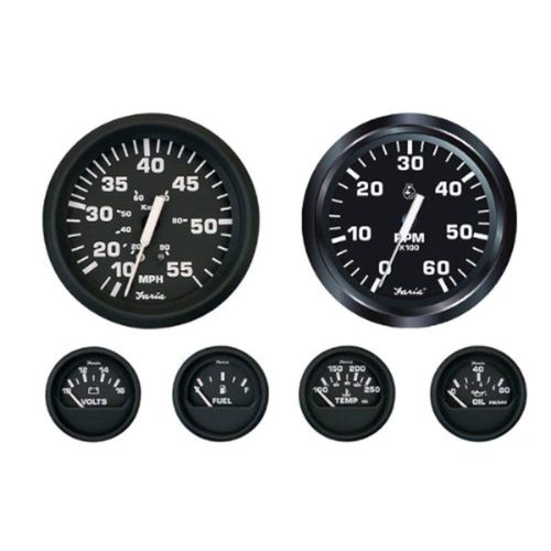 Faria Euro Black Inboard 6-Gauge Kit - KT9799