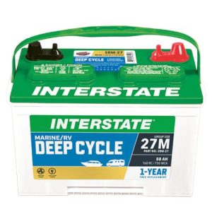 Interstate Battery Group 27 Deep Cycle Battery, 750CA - SRM-27