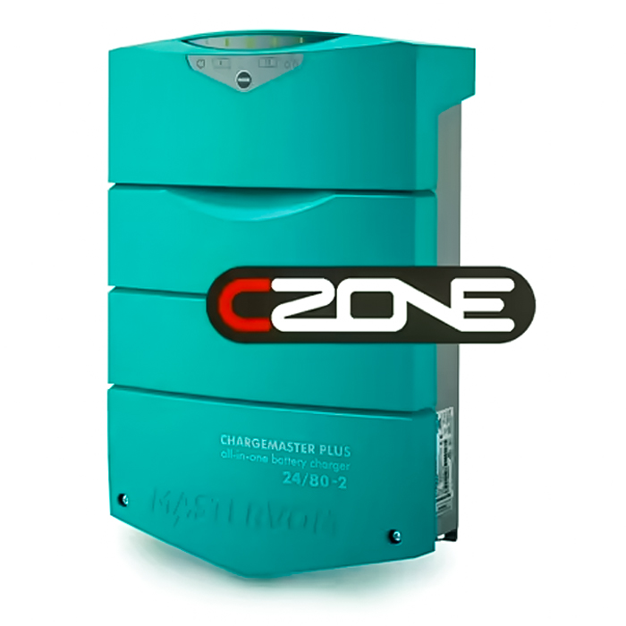Mastervolt ChargeMaster Plus 24V 80A - 2 Banks CZone Marine Battery Charger - 44320805