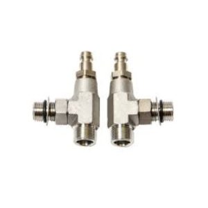 SeaStar 1/2in ORB x 3/8 Bleeder Tee, 2pk - HF6002