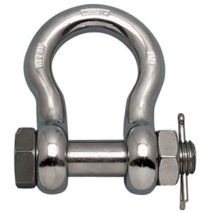 Suncor Marine 5/16in Bow Shackle w/ Screw Pin - S0116-0008