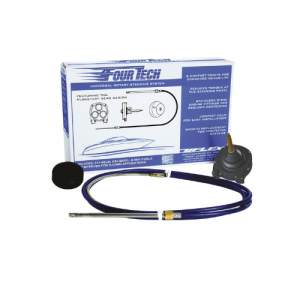 Uflex Fourtech ZTF Rotary Steering System, 17ft - FOURTECHBLK17ZTF