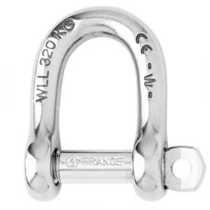 Wichard 1/2in D Shackle - 1206W