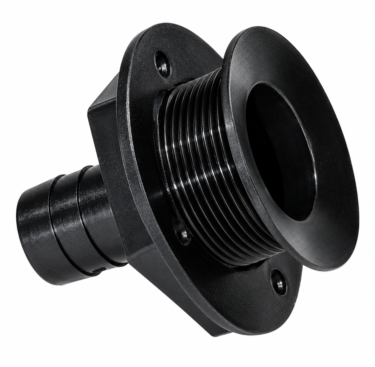 TH Marine 3/4in All Purpose Drain, Straight, Black - APD-1-DP
