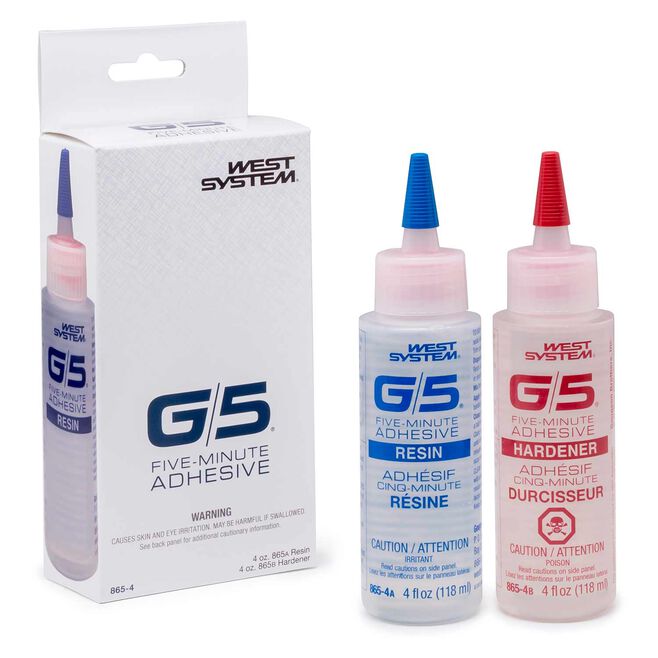 West System G/5 5 Minute Epoxy Adhesive - 8oz (865-4)