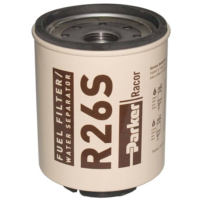 Racor Spin-On Fuel Filter/Water Separator - 2 Micron (R26S)