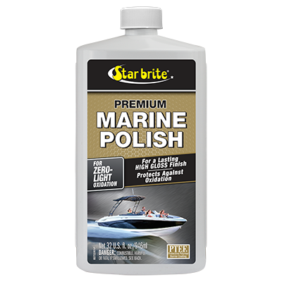 STAR BRITE Marine Polish – Polish Marin 1 Étape – Élimine Oxydation Légère à Moyenne, Protège Contre UV – Brillance Durable Pour Coques Fibre De Verre & Aluminium