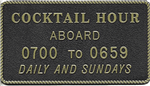 Bernard Engraving Plaque - Cocktail Hour FP13