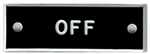 Bernard Engraving Id Plate /Off IP15
