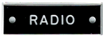 Bernard Engraving Id Plate /Radio IP18