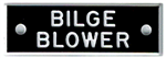 Bernard Engraving Id Plate /Bilge Blower IP36