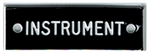 Bernard Engraving Id Plate /instrument IP60