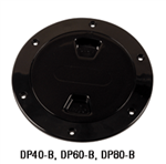 Beckson 4in Blk Screw Deck Plate DP40-B