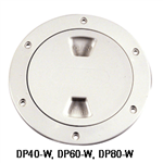 Beckson 6in Wht Screw Deck Plate DP60-W