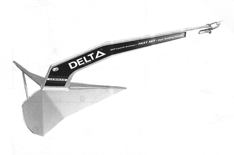 Lewmar 22Lb Delta Anchor 0057410 Plow & Claw Anchors 0057410