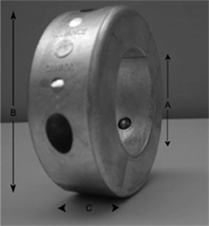 Metal Dist Zincs 1in Donut Collar Zinc MDC-3 4″ Zincs and Anodes 101791