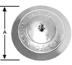 Metal Dist Zincs 1-7/8in Rudder Zinc MDR-1 Zincs and Anodes 106952